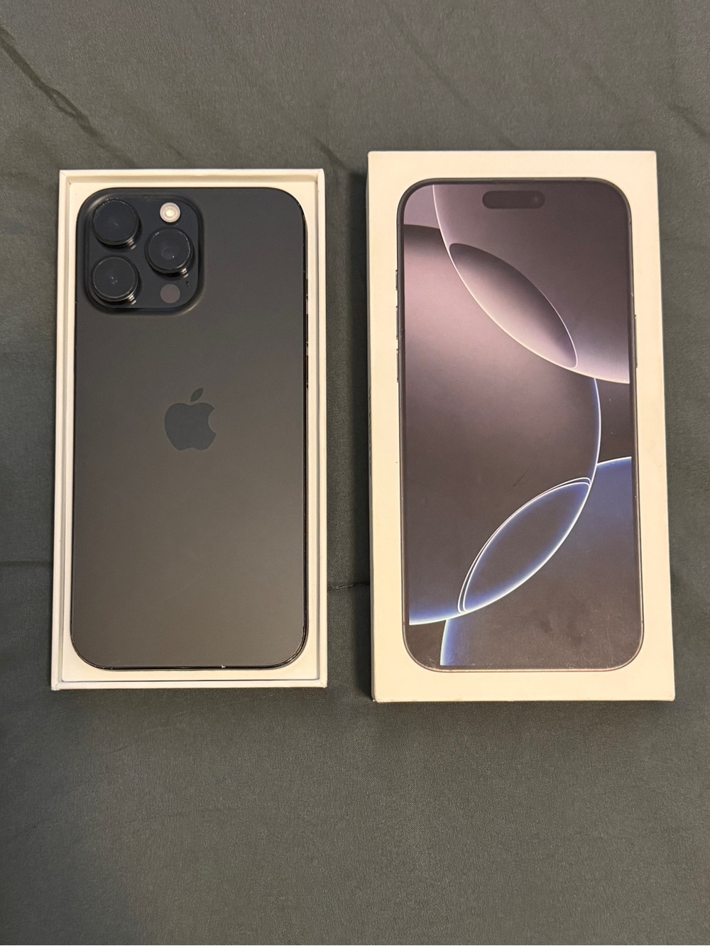 Iphone 16 Pro Max Black Titanium with Apple Care Plus +